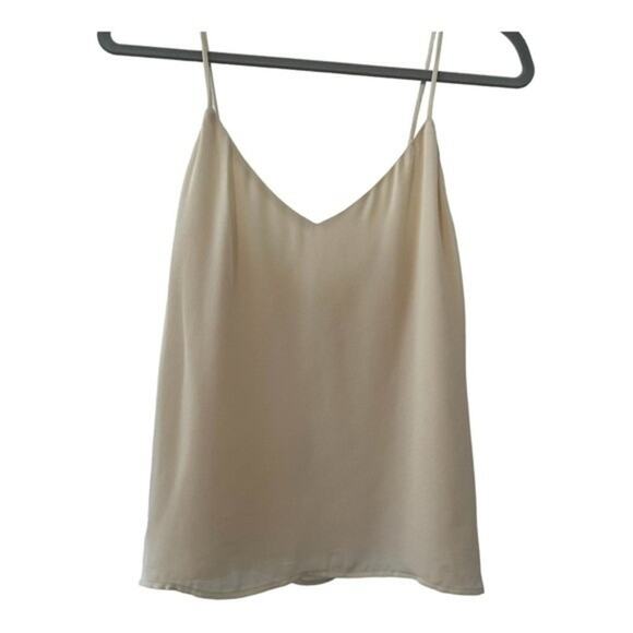 NWT L’AGENCE Jane Silk Parchment / Cream Cami Adjustable Straps Blouse - Size XS - Picture 7 of 16